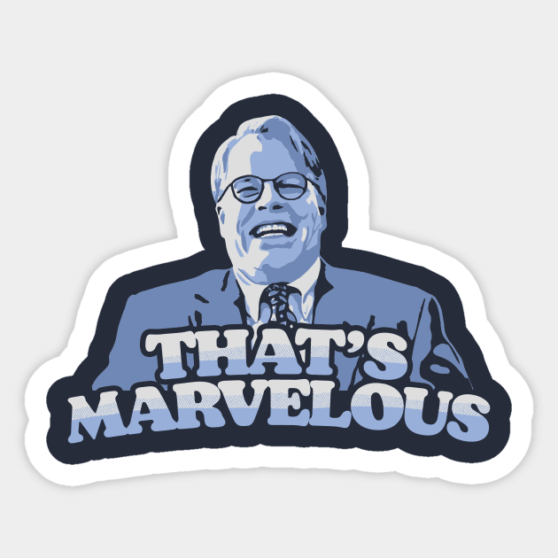 That's Marvelous - Brandt From Mr Lebowski's Office Big Lebowski Bunny Quote Sticker by GIANTSTEPDESIGN